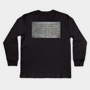 Breaking Resistance without Fighting - Quote of Sun Tzu Kids Long Sleeve T-Shirt